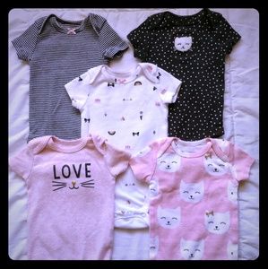 Carter's kitty onesies